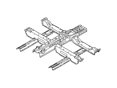 Hyundai 65130-2W000 Reinforcement Assembly-Center Floor