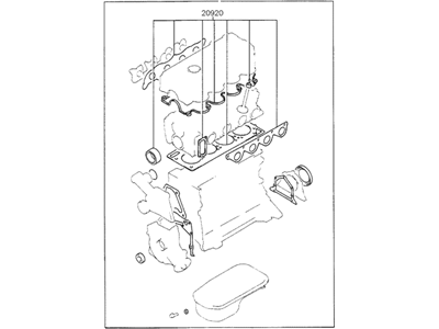 Hyundai 20910-22R10 Gasket Kit-Engine Overhaul