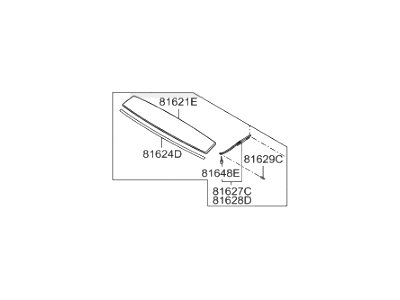 2015 Hyundai Sonata Hybrid Sunroof - 81620-3S000