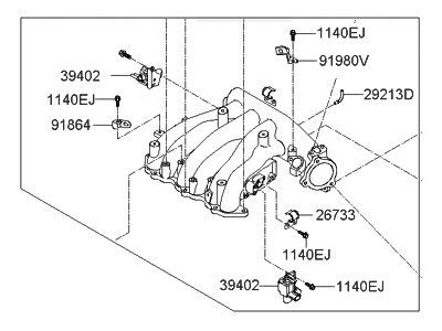 Hyundai 29210-3C331 Tank Assembly-Surge Air Intake