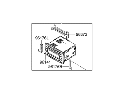 Hyundai 96100-0W301 Radio Assembly-ETR(Radio