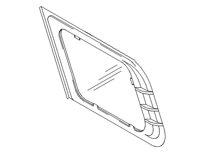 Hyundai 87840-26002 Glass & MOULDING Assembly-Quarter