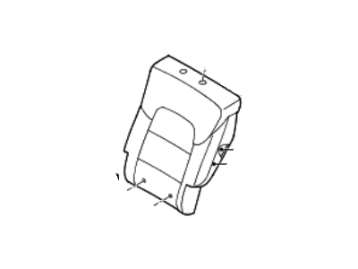 Hyundai 89360-D3010-RTE Rear Seat Cushion Covering, Left