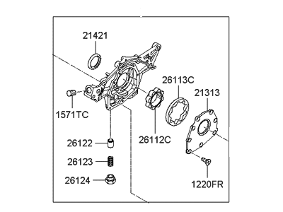 Hyundai 21310-3E001 Case Assembly-Front