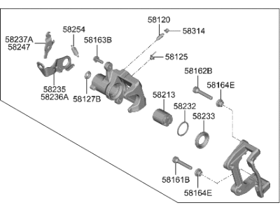 Hyundai Elantra N Brake Caliper - 58310-IBA00