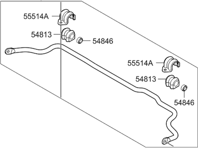 2013 Hyundai Veloster Sway Bar Kit - 54810-2V000