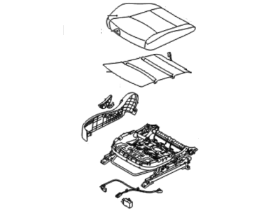 Hyundai Seat Cushion - 88200-3Y011-PBU