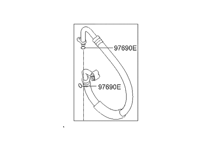 2000 Hyundai Elantra A/C Hose - 97763-2D110