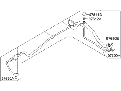 2004 Hyundai Elantra A/C Hose - 97773-2D110