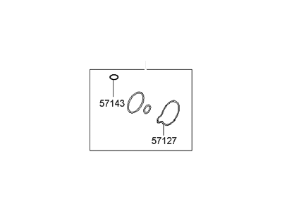 Hyundai 57150-2EA00 Seal Kit-Power Steering Oil Pump