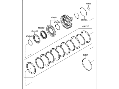 Hyundai 45410-4F030 Clutch Assembly-Rear