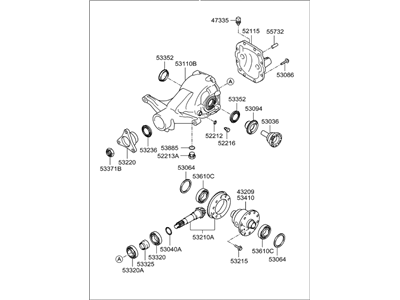 Hyundai Differential - 53000-25510