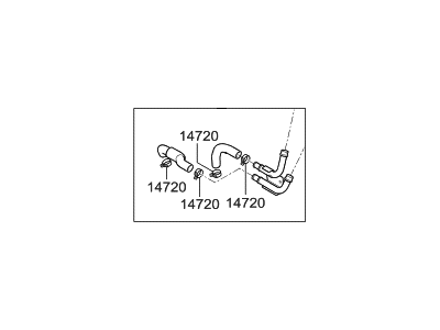 Hyundai 97310-B1310 Pipe Assembly-Heater Hose