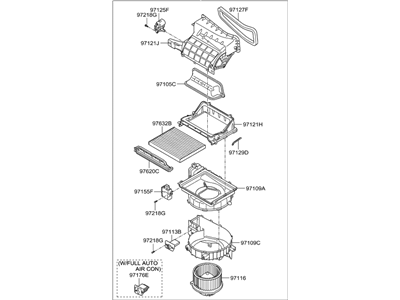 Hyundai 97100-3XAA0 Blower Unit