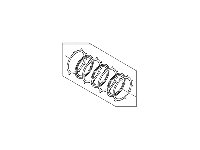 Hyundai 45625-3B001 Disk Set-Under Drive Brake