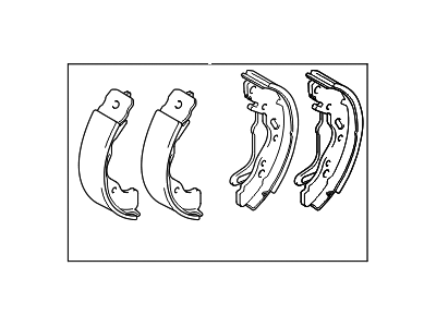 1999 Hyundai Accent Brake Shoe - 58305-22A01