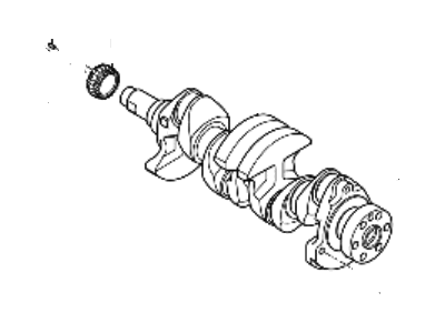 Hyundai Accent Crankshaft - 92ZG6-2BX00