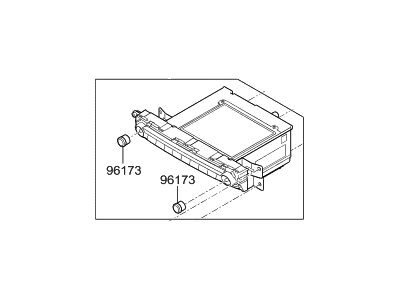 Hyundai 96560-D2560-ZCA Head Unit Assembly-Avn