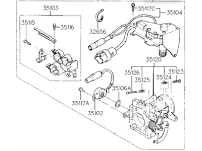 Hyundai 35100-24100 Body Assembly-Throttle