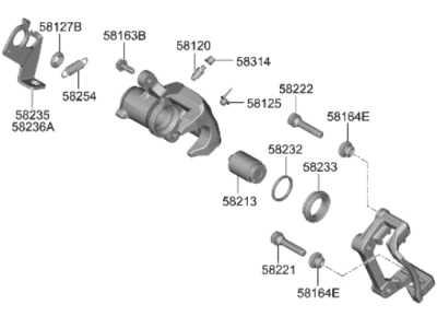 2023 Hyundai Elantra Brake Caliper - 58310-AAA60