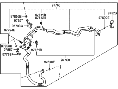 Hyundai Santa Fe A/C Hose - 97759-2B230
