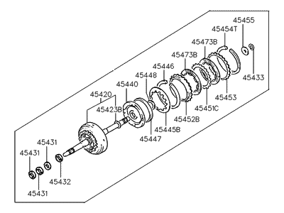 Hyundai 45410-36500 Clutch Assembly-Rear