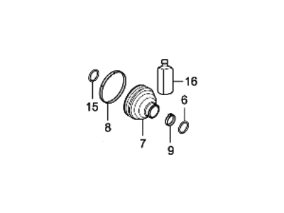 Hyundai Veloster N CV Joint Boot - 495R5-K9250