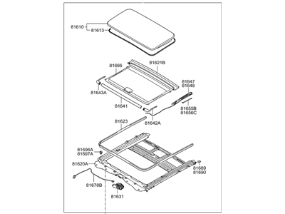 Hyundai 81600-3N710-SH Sunroof Assembly