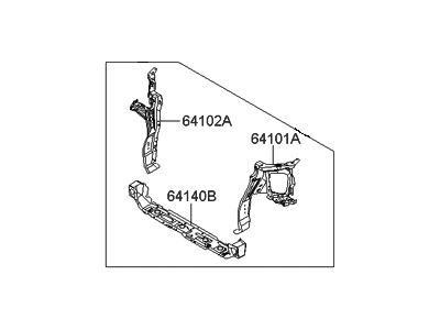 Hyundai 64100-4J010 Panel Complete-Radiator Support