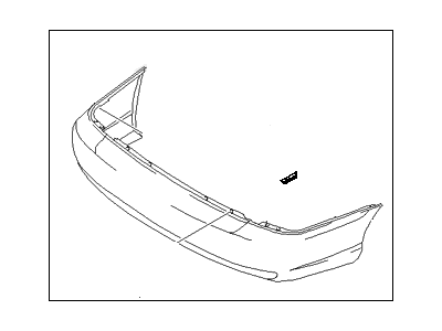 2003 Hyundai Accent Bumper - 86610-25200