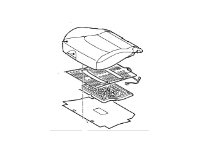 2020 Hyundai Elantra GT Seat Cushion - 88100-G3430-PMD