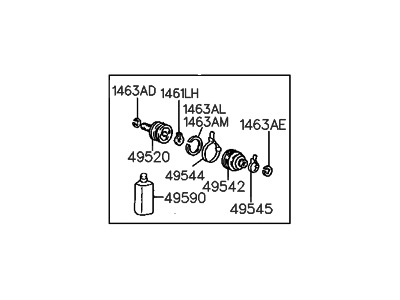 1995 Hyundai Sonata CV Joint Boot - 49505-33A10