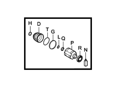 2007 Hyundai Santa Fe CV Joint Boot - 49605-0WA62