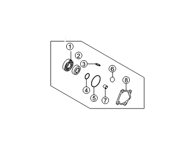 Hyundai 57150-3JA00 Seal Kit-Power Steering Oil Pump