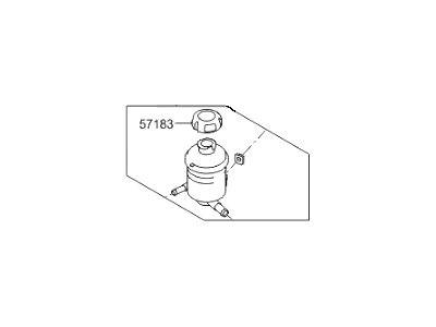 Hyundai 57150-3J000 Reservoir Assembly-Power Steering