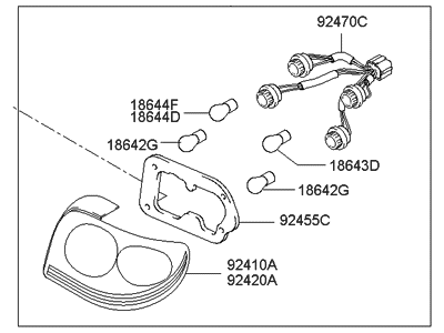 Hyundai 92402-3D050 Lamp Assembly-Rear Combination,RH