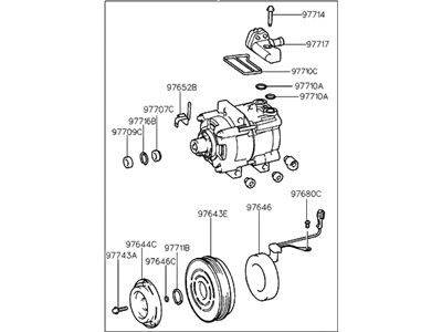 Hyundai 97701-29000 Compressor Assembly