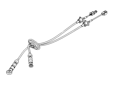 Hyundai 43794-1E150 Manual Transmission Lever Cable Assembly