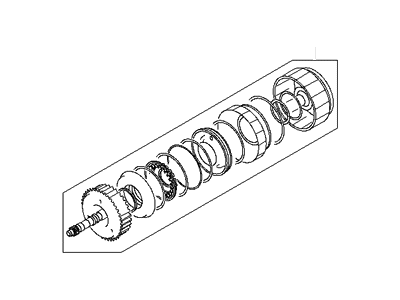 Hyundai 45040-39A00 Seal Kit-Automatic Transaxle Front & Rear Clutch