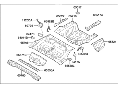 Hyundai Azera Floor Pan - 65510-3V101