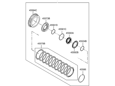 Hyundai 45560-3D000 Clutch Assembly-Engine