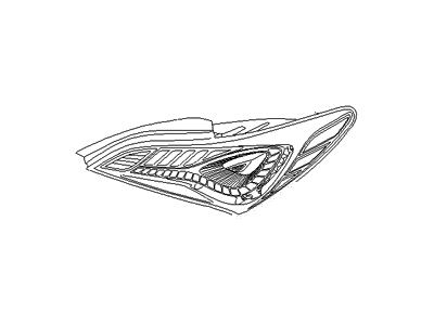 Hyundai Genesis Coupe Back Up Light - 92410-2M550