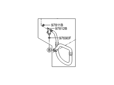 Hyundai 97763-2H100 Hose-Cooler Line Suction