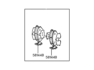 2000 Hyundai Elantra Brake Pad Set - 58101-29A70