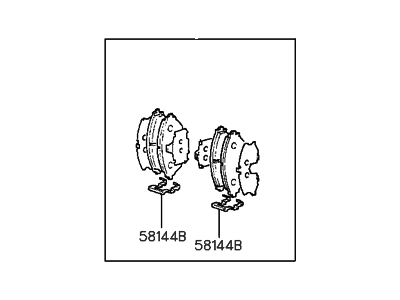 Hyundai Elantra Brake Pad Set - 58101-29A70