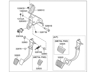 Hyundai 32800-3X410 Pedal Assembly-Brake