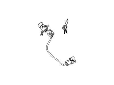 Hyundai 81970-1EA00 Front Door Lock Assembly,Left