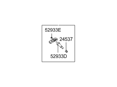 2015 Hyundai Veloster TPMS Sensor - 52933-2V000