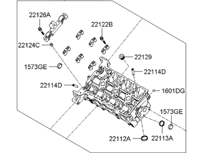 2013 Hyundai Azera Cylinder Head - 506R5-3CA00