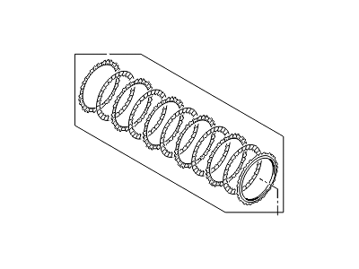 Hyundai 45425-3B000 Disc Set-Clutch